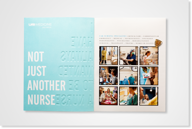 uab nurse recruitment brochure cayenne creative